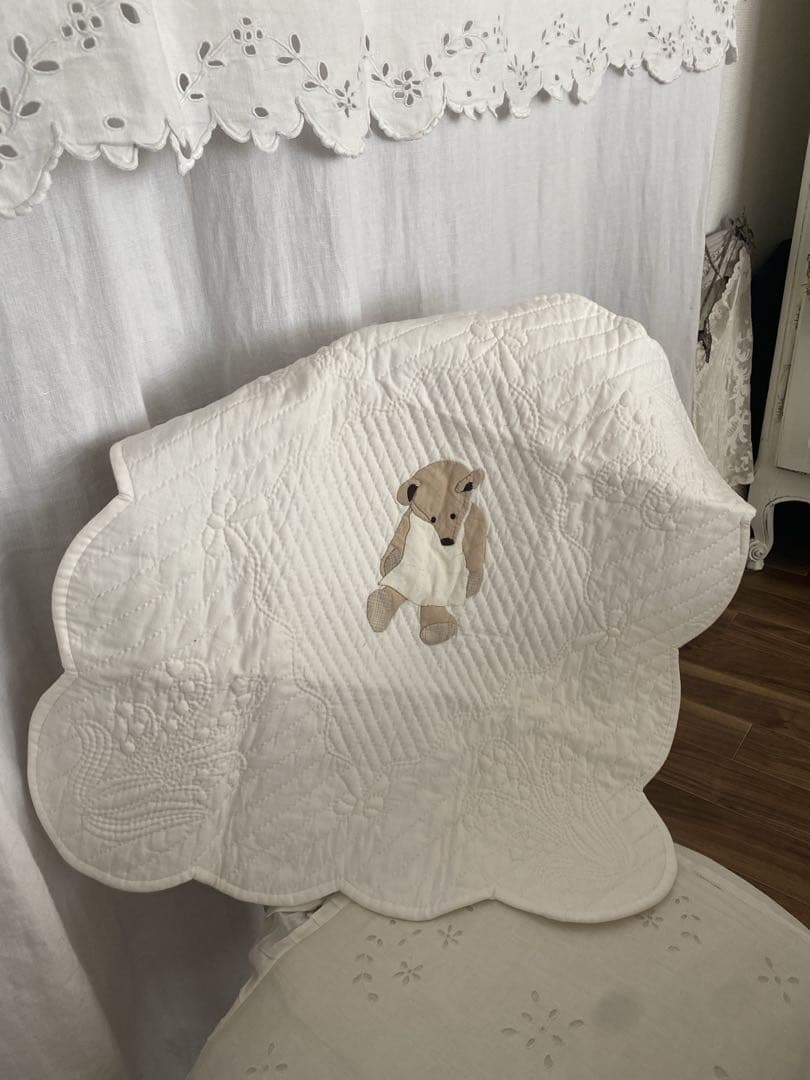 手縫い製　キルトマット　ブティ　トプラント　すずらん　テディベア b2ef7b07c7726efa3ee3ce156c2bd2