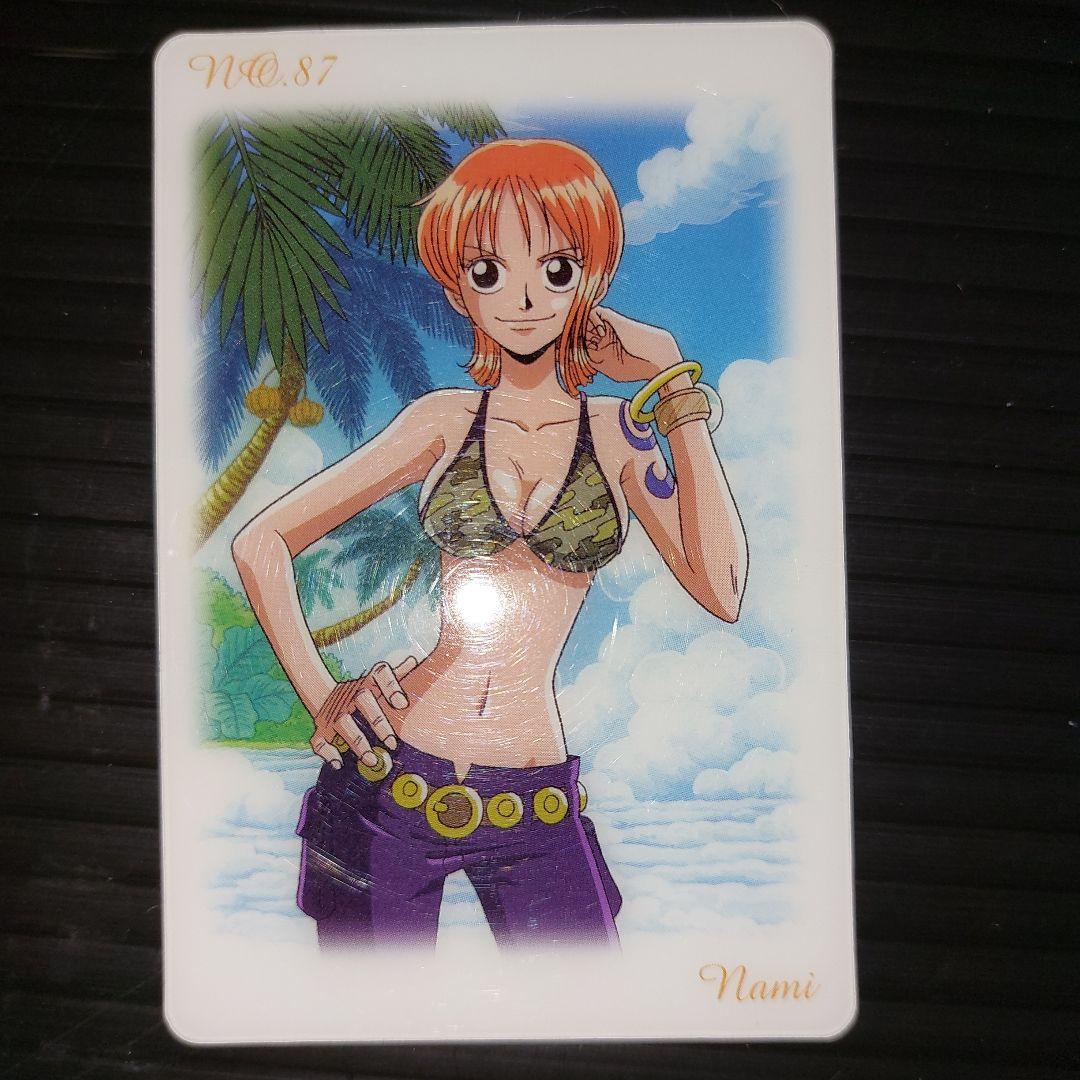 ONE PIECE ワンピースグミカード ナミ3枚！当時物 - メルカリ