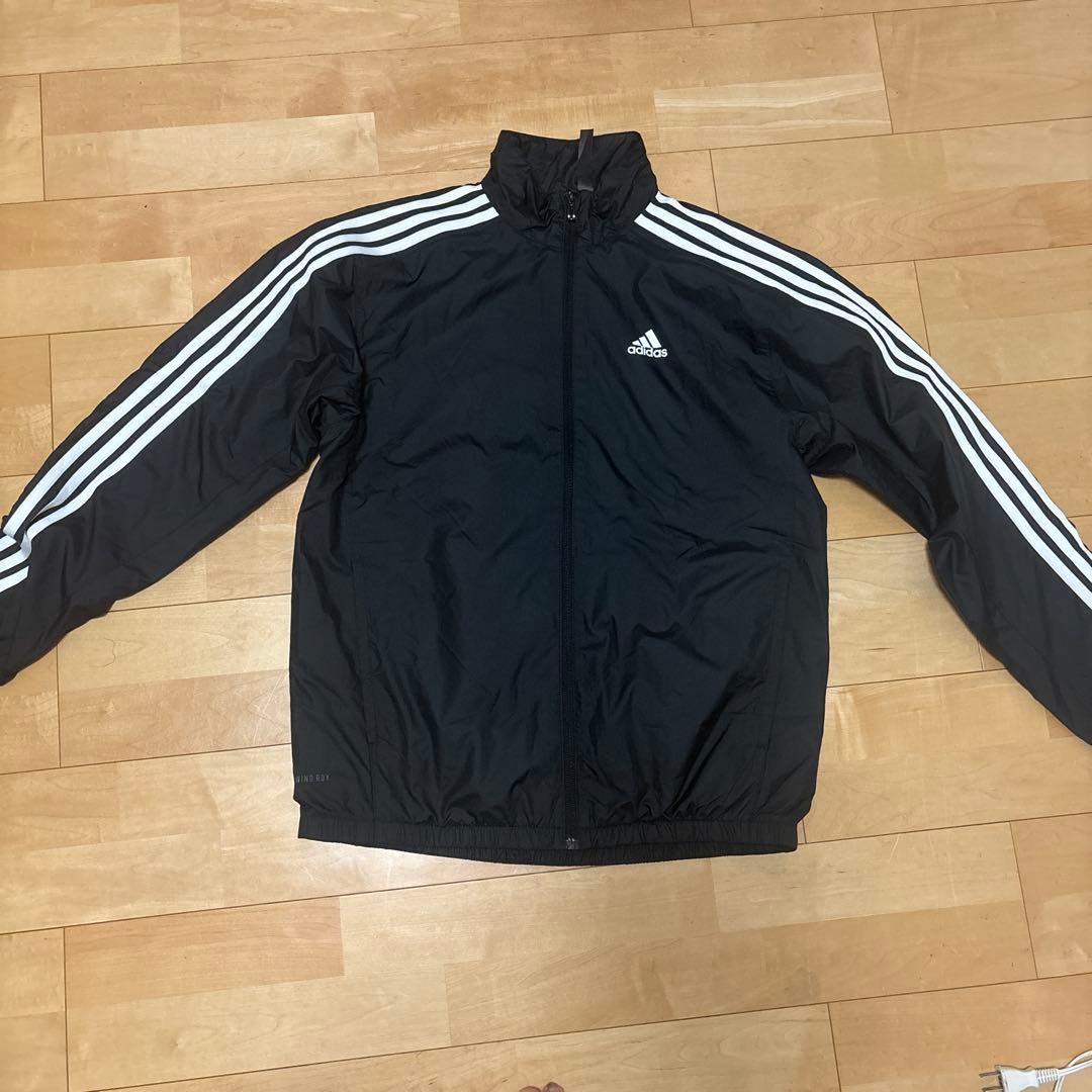 adidas ブラック ピステ・ウィンドブレーカー - メルカリ