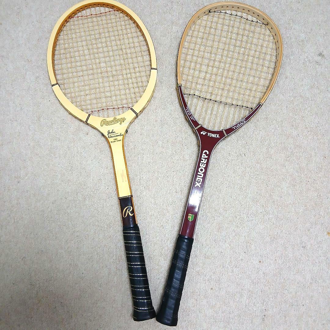 ヴィンテージラケット 2本セット YONEX & Rawlings インテリア - メルカリ