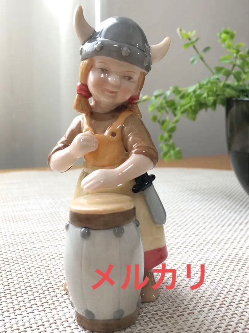 ロイヤルコペンハーゲン フィギュリン バイキング 女の子 少女 置物