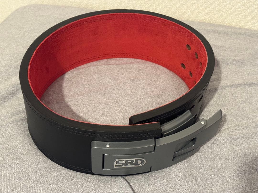 SBD パワーリフティングベルト 黒/赤 SBD Apparel Japan
