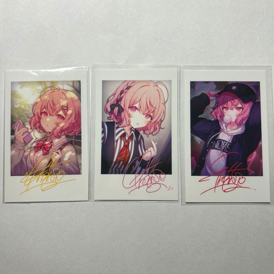 nqrse チェキ 3枚セット サイン入り - メルカリ