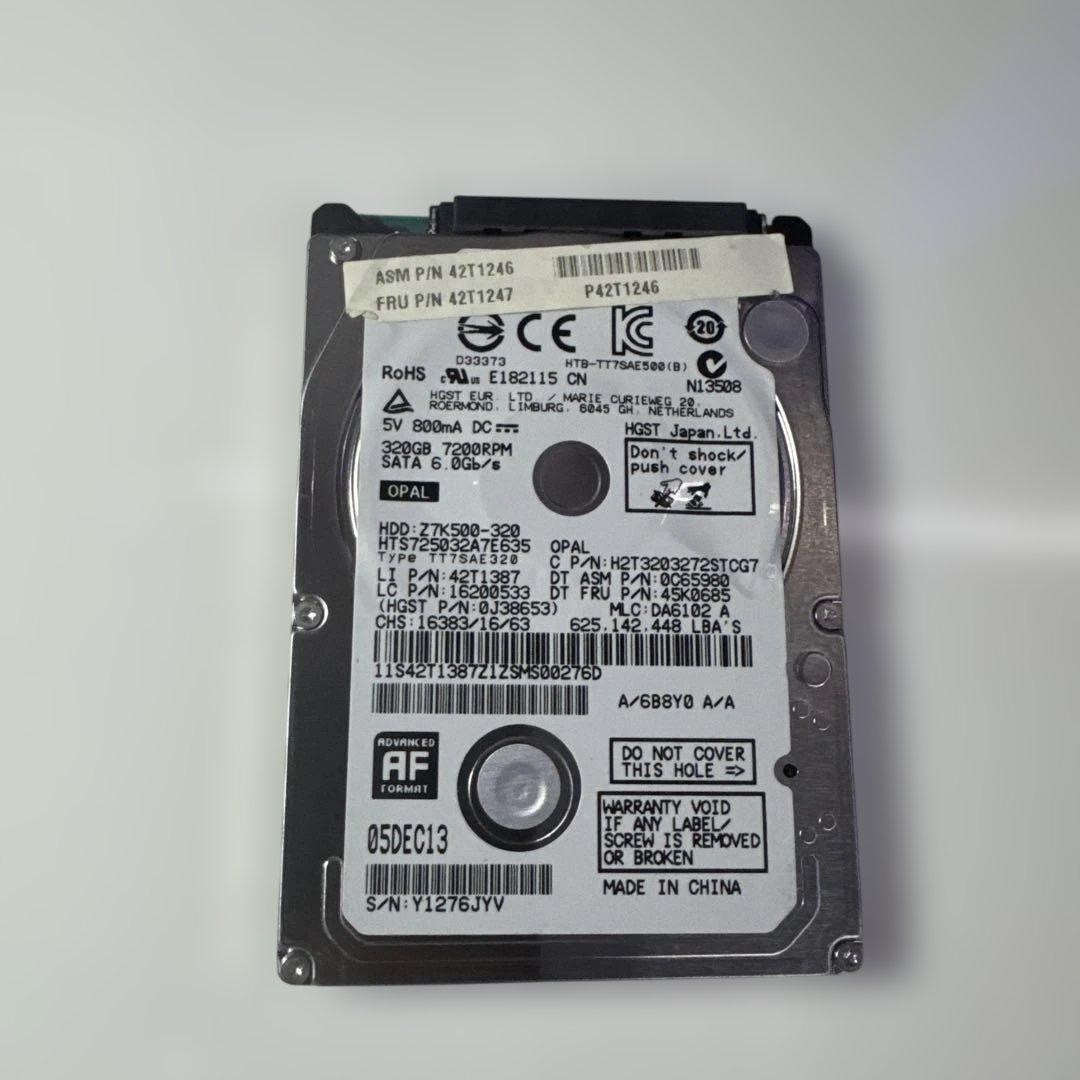 HGST Z7K500-320 SATA 2.5インチHDD 320GB - メルカリ