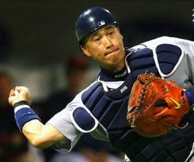 城島健司選手モデル NIKE限定 キャッチャーミット 軟式 イエロー