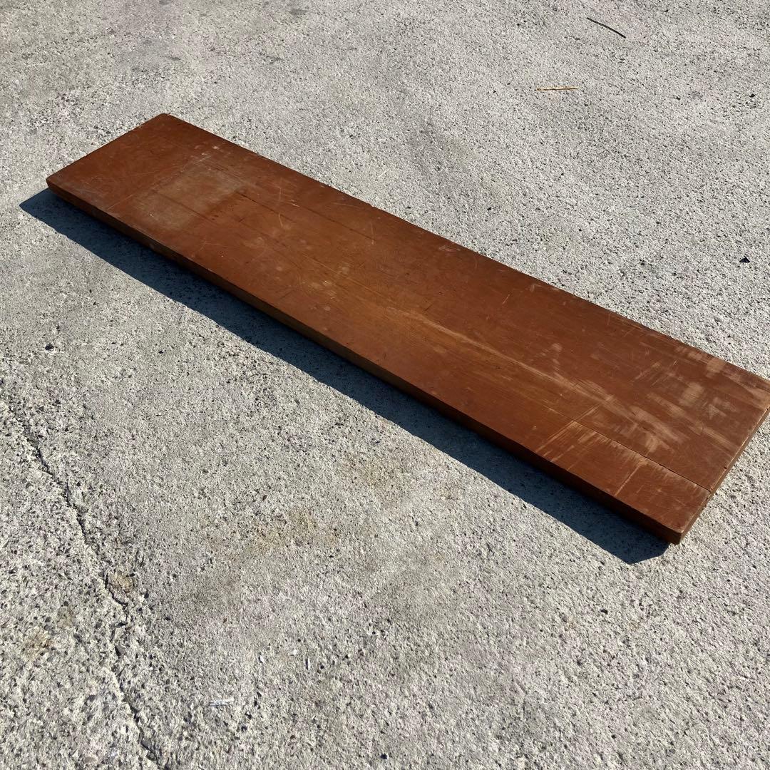 ②ビンテージ 古材 古道具 裁縫板 一枚板 木材単板 カウンターテーブル