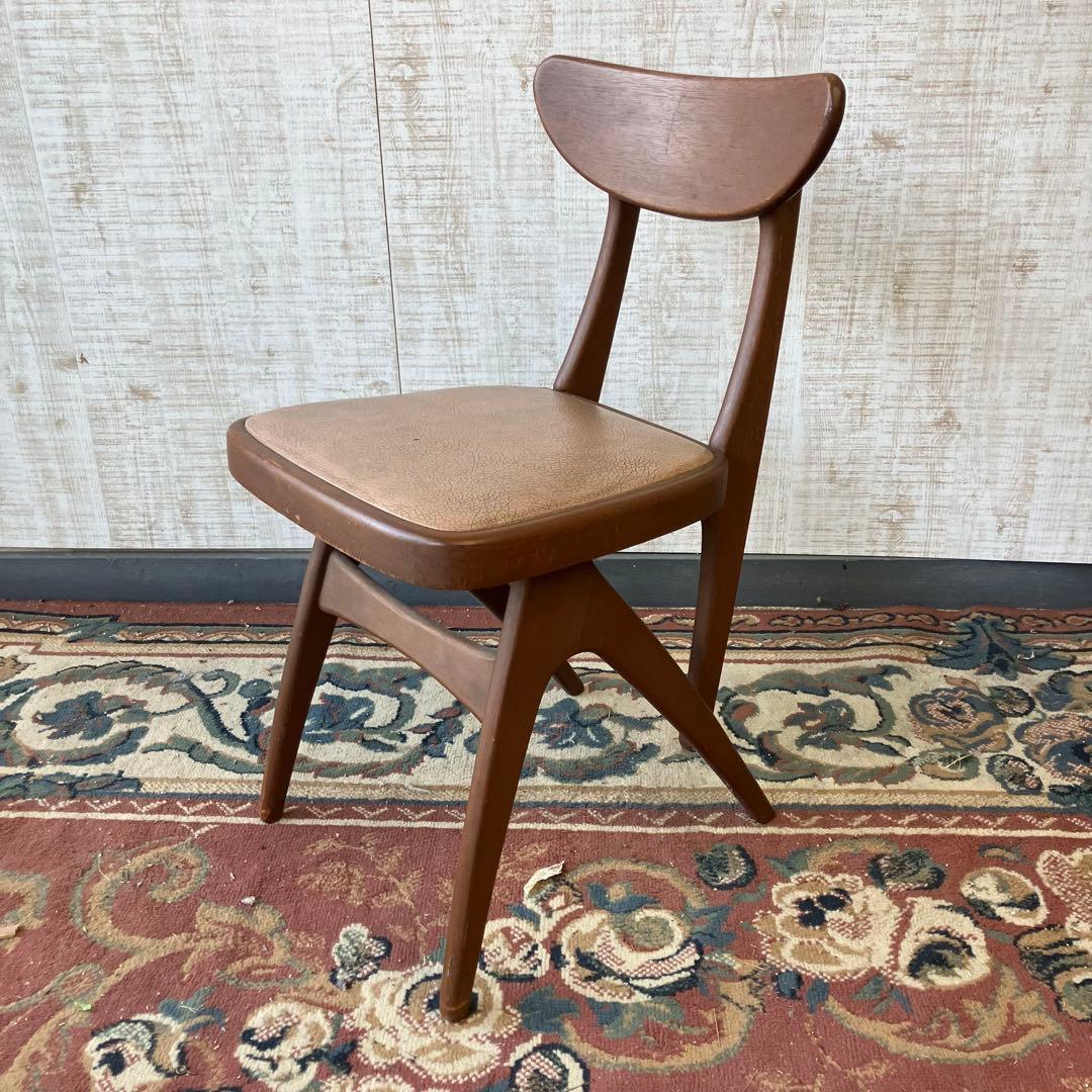 北欧レトロ オールドマルニ デルタチェア 無垢材 ベントウッドチェアー