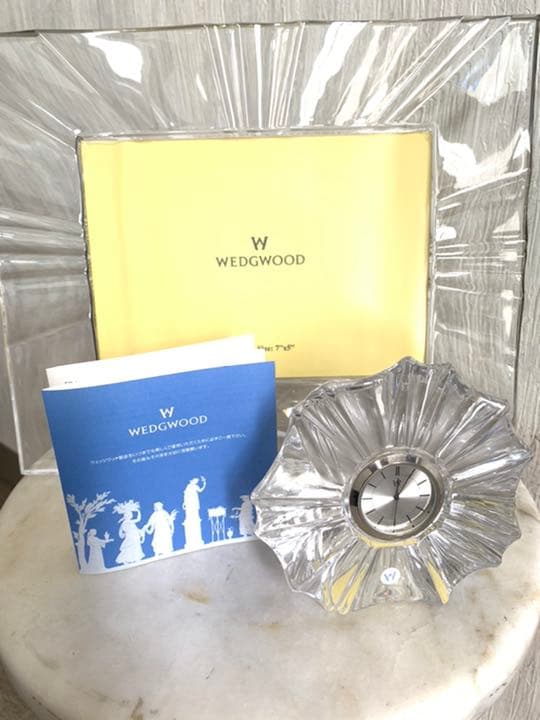 ウェッジウッド　ピクチャーフレーム&クロック ウェッジウッド WEDGWOOD プシュケ クリア クロック＆ピクチャー