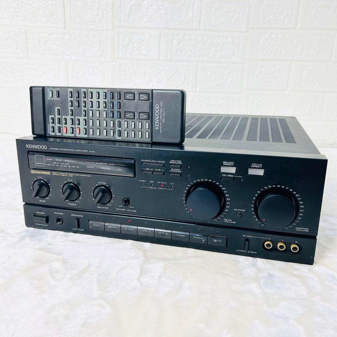 良品 KENWOOD プリメインアンプ A-5J リモコン付き 動作品 - メルカリ