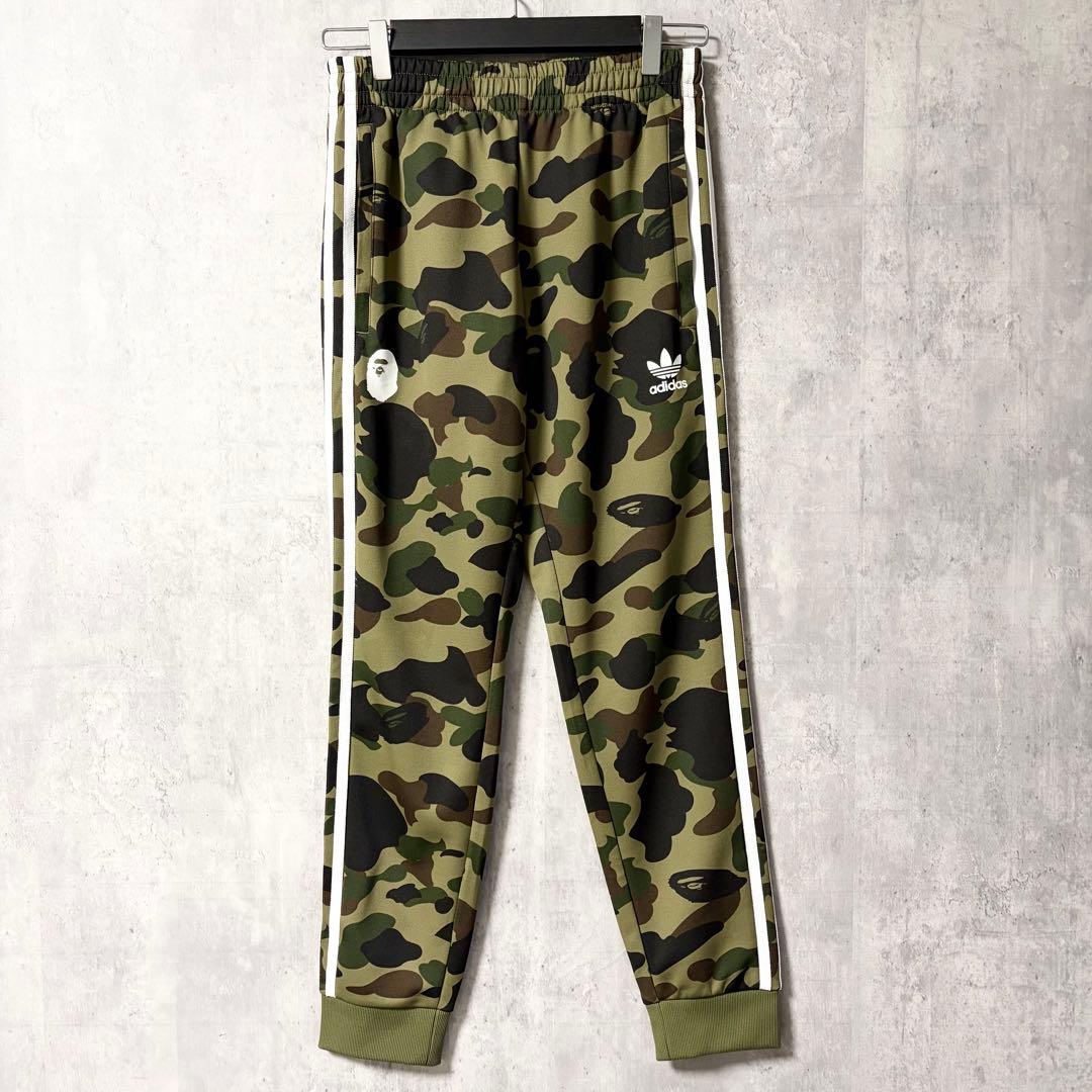 極美品】アベイシングエイプ×アディダス カモ柄トラックパンツ M 希少