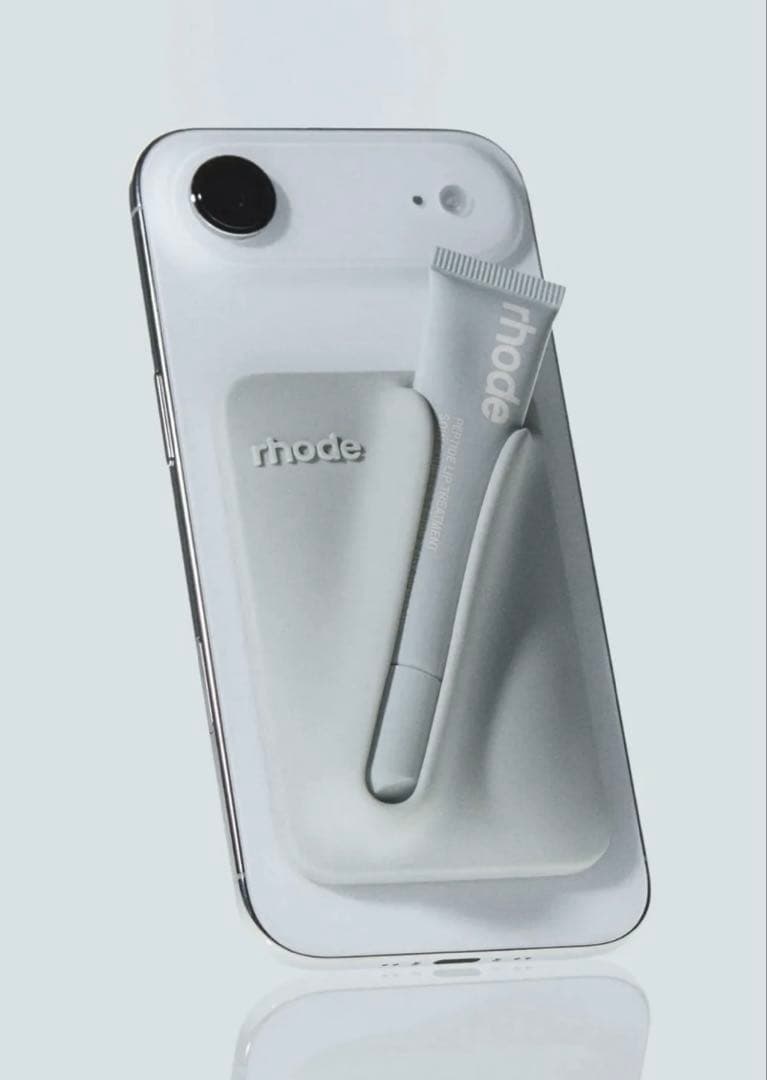 rhode snap-on lip case grey - メルカリ