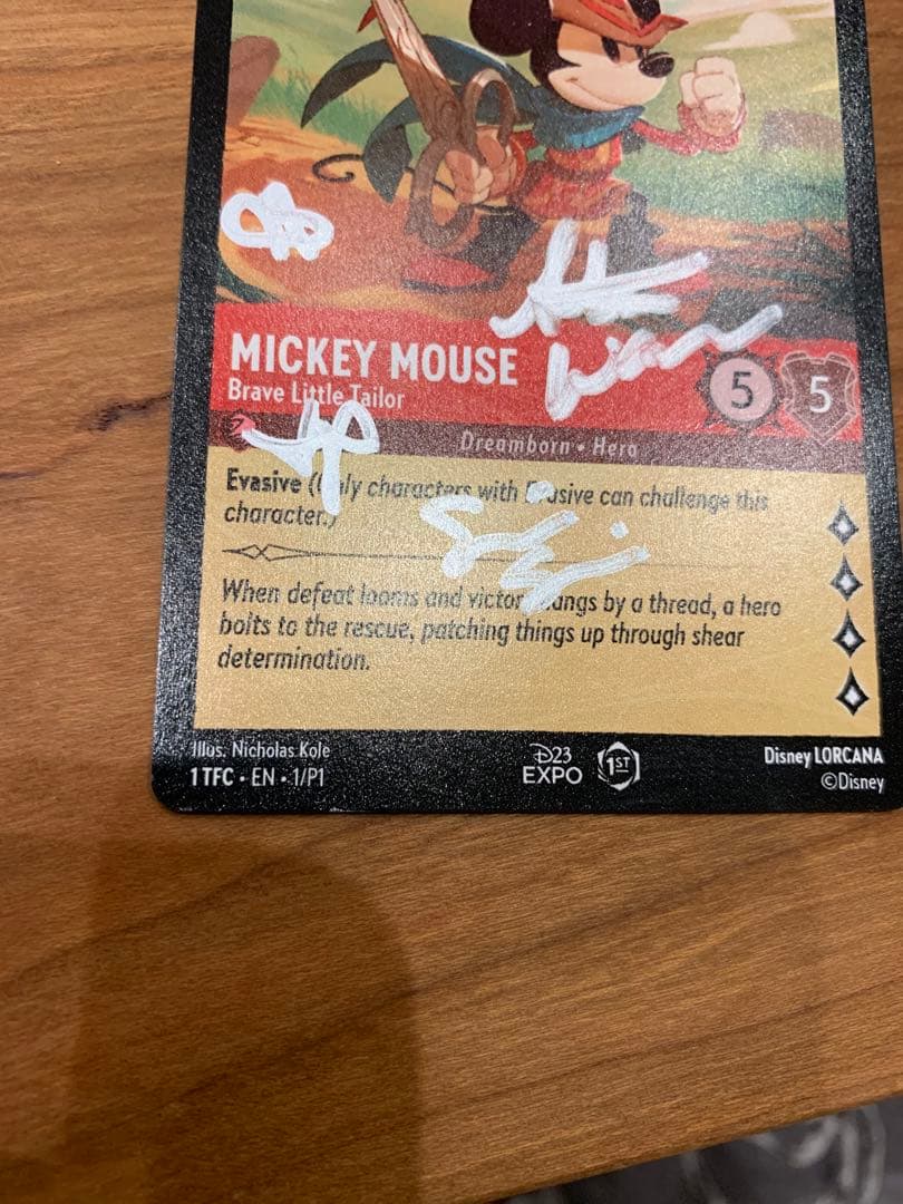 ロルカナ Lorcana Mickey Mouse D23 プロモ 4サイン入り - メルカリ