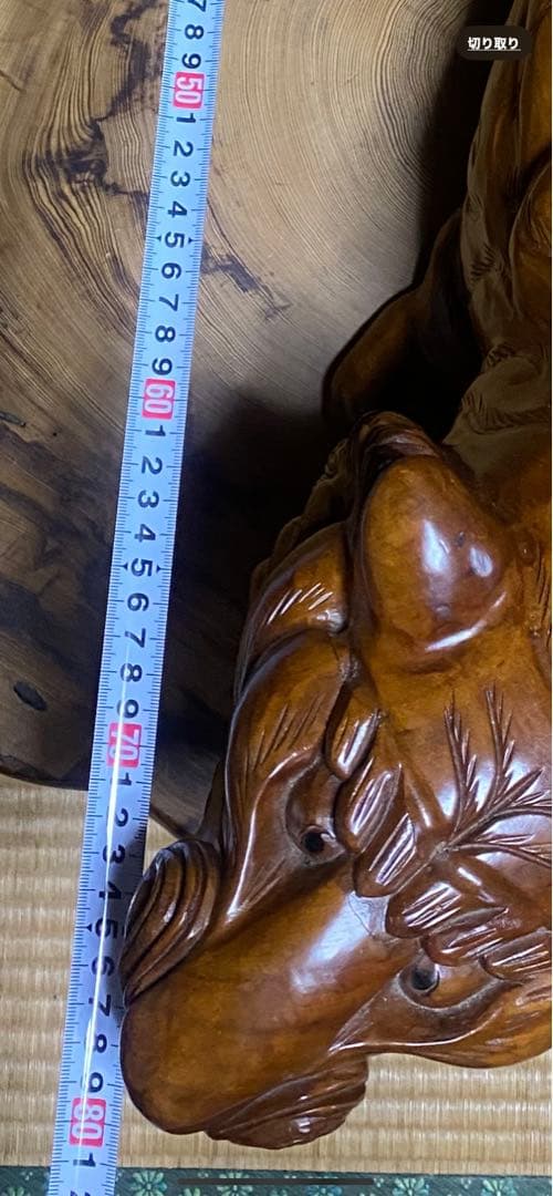 虎 木彫り 置物 - メルカリ