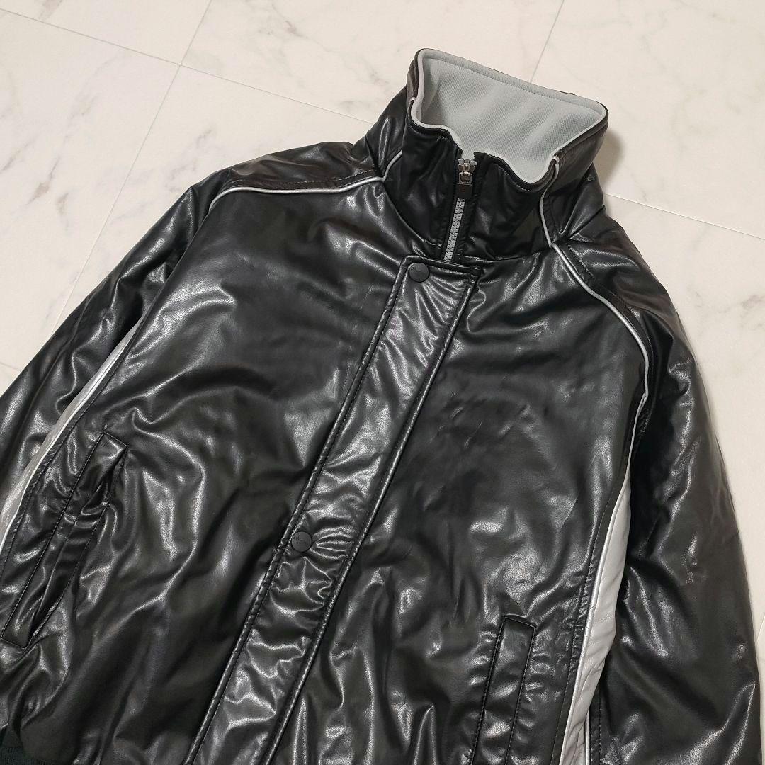 美品】ローリングス 野球 グラウンドコート 光沢 ブラック シルバー S