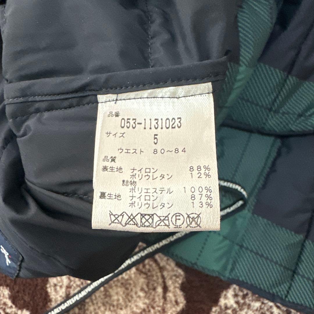 PEARLY GATES ダウンジャケット グリーン系チェック - メルカリ