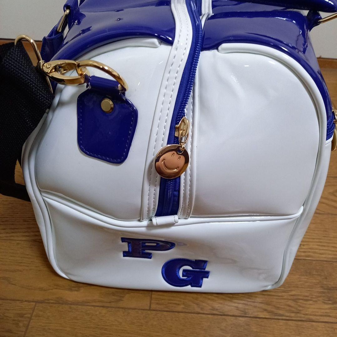 ギ*ス様 【美品】パーリーゲイツ エナメル ロッカーバッグ ブルー