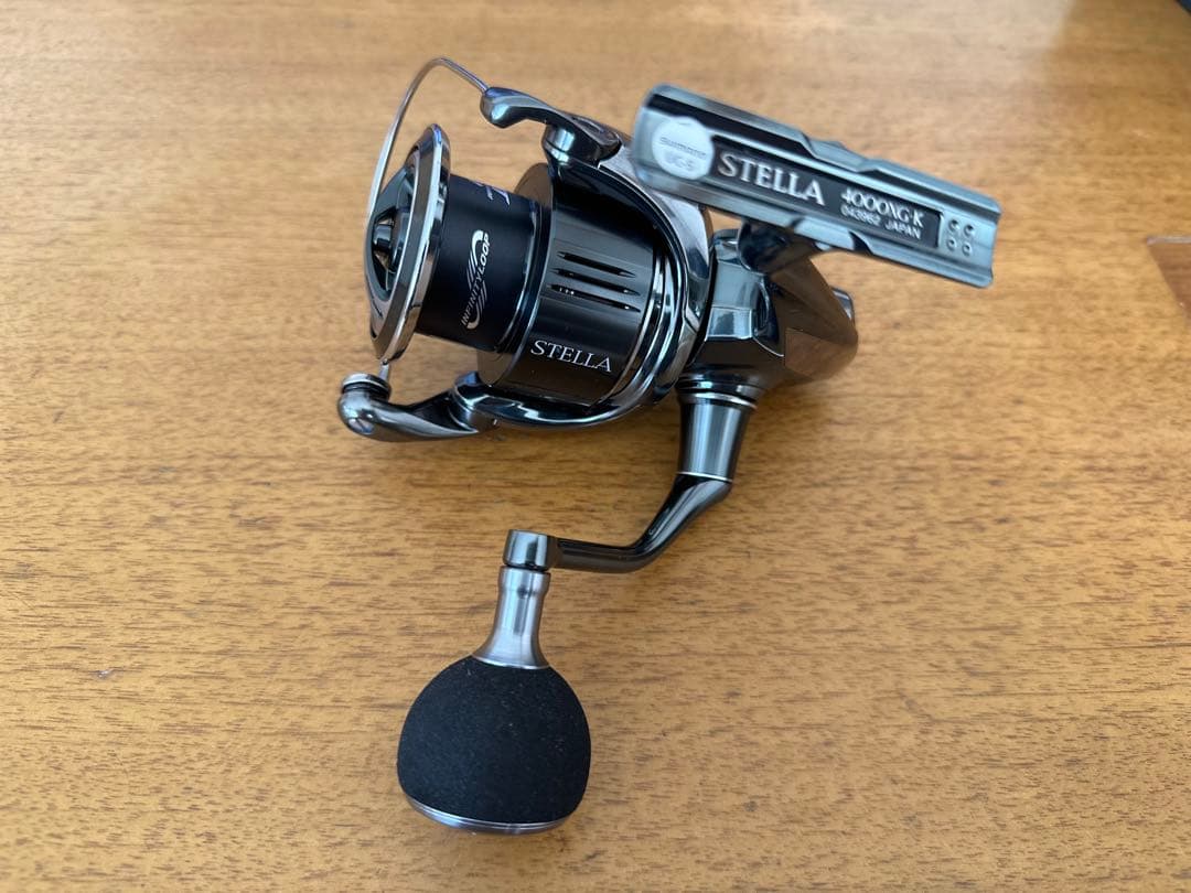 シマノ22ステラ4000XG 新品 初期不良対策済み ハンドルノブカスタム
