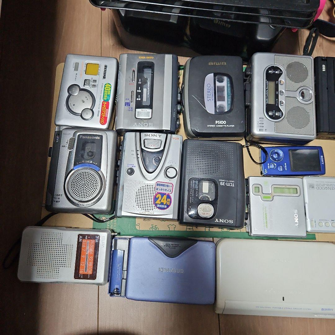 CDプレーヤーラジカセカセットテープウォークマン、MD プレーヤー全てジャンク品 SONY - SONY MD・CDラジカセ ジャンク品 CDが聴けません リモコン使用