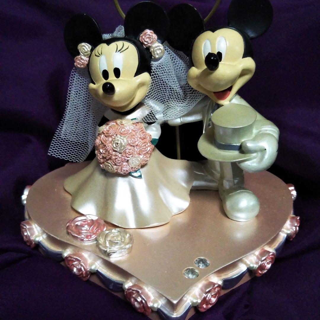 ディズニー ミッキー ミニー ウェディング ブライダル 陶器 オブジェ