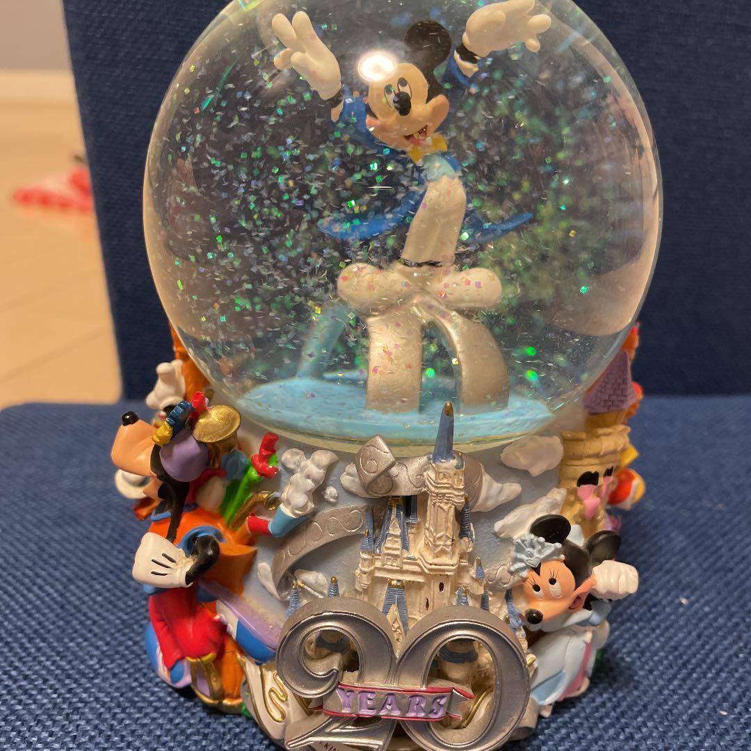 入手困難】東京ディズニーランド 20周年スノードーム 限定グッズ