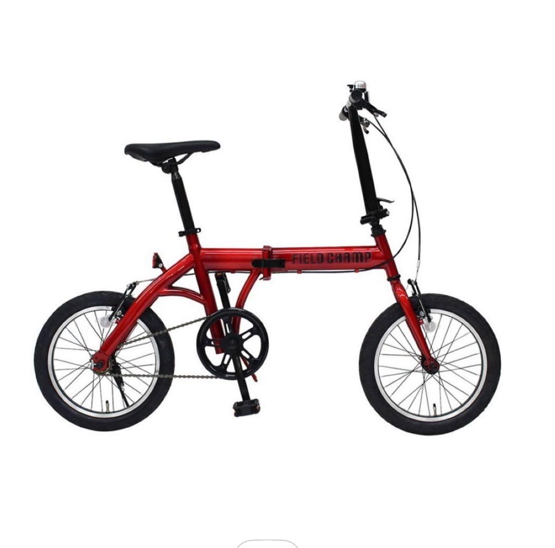 FIELD CHAMP 16インチ折りたたみ自転車 MG-FCP16RD レッド 折りたたみ自転車 FIELD CHAMP フィールドチャンプ レッド MG-FCP16RD