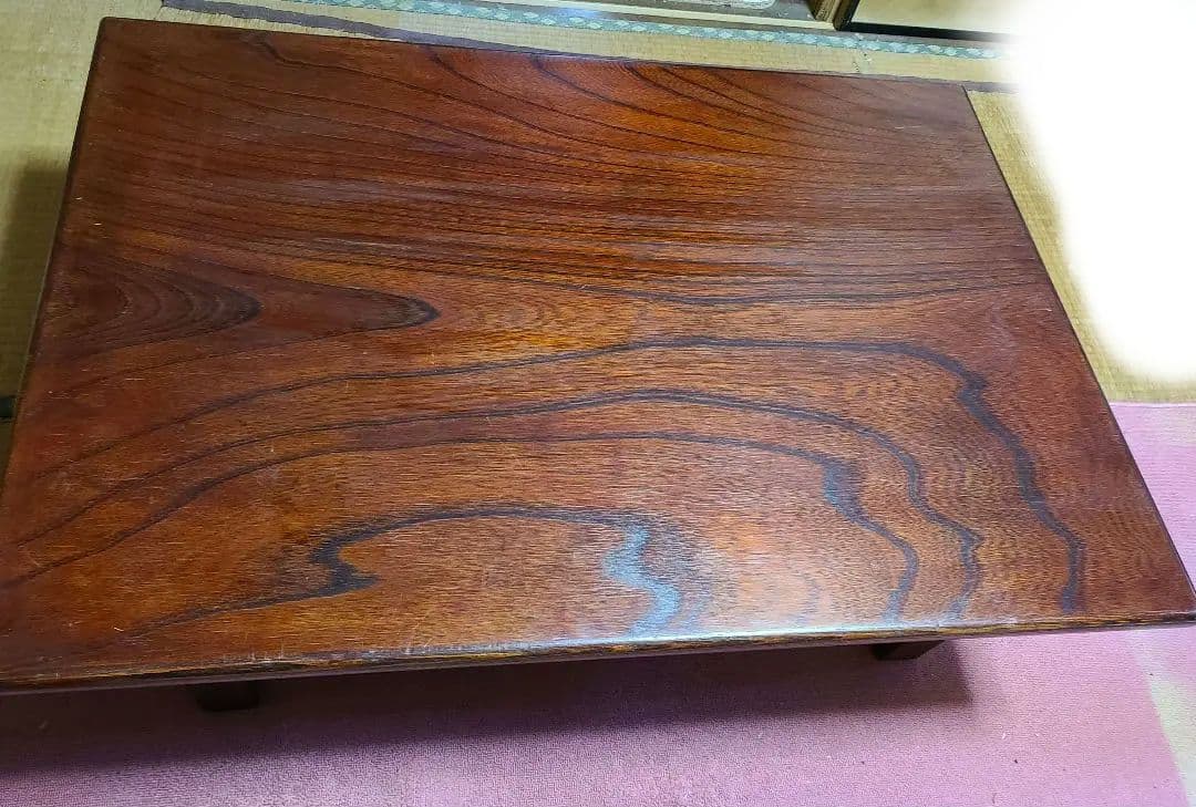 桜一枚板テーブル　1970年頃アンティーク　昭和レトロ 桜一枚板テーブル 1970年頃アンティーク 昭和レトロ