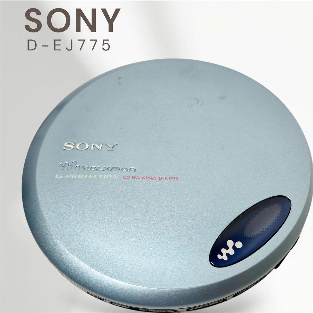 動作確認】SONY D-EJ775 ポータブルCDプレーヤー ブルー - メルカリ