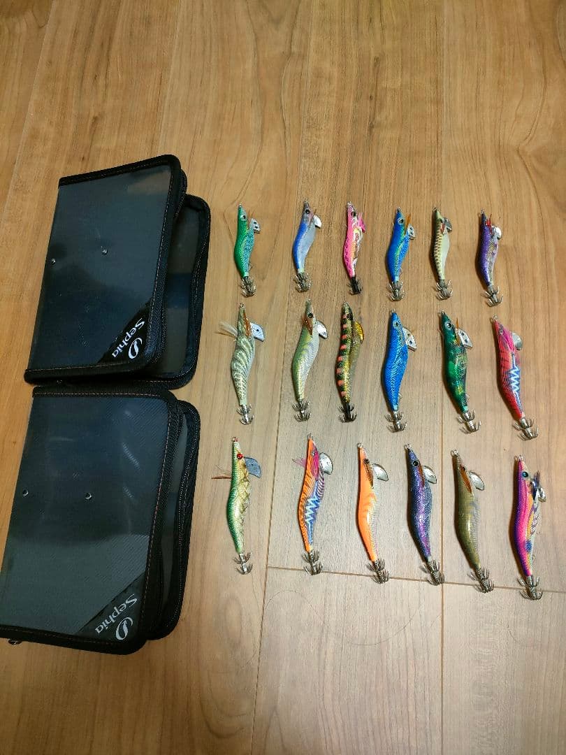 エギング用ルアーセット28本と収納ケース オルルド釣具 エギ 餌木ルアー エギング 10色セット 収納ケース付き