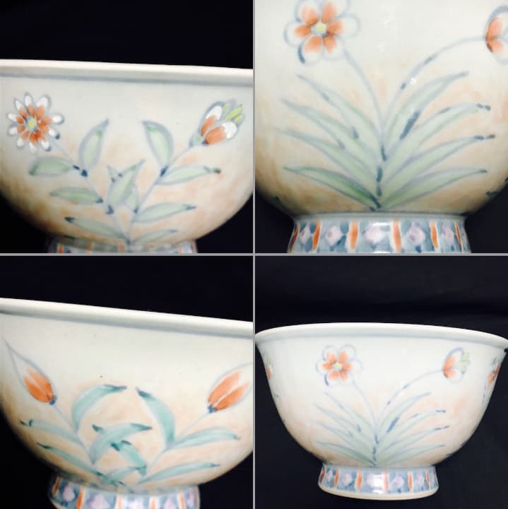 有田焼 5代 佐藤走波 染錦辻が花 どんぶり - メルカリ