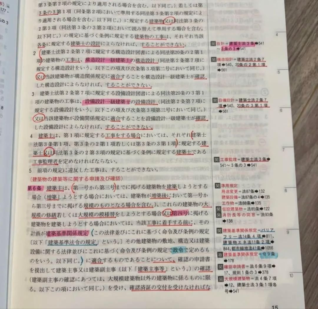 線引き済み】2026年度 一級建築士 日建 法令集 - メルカリ