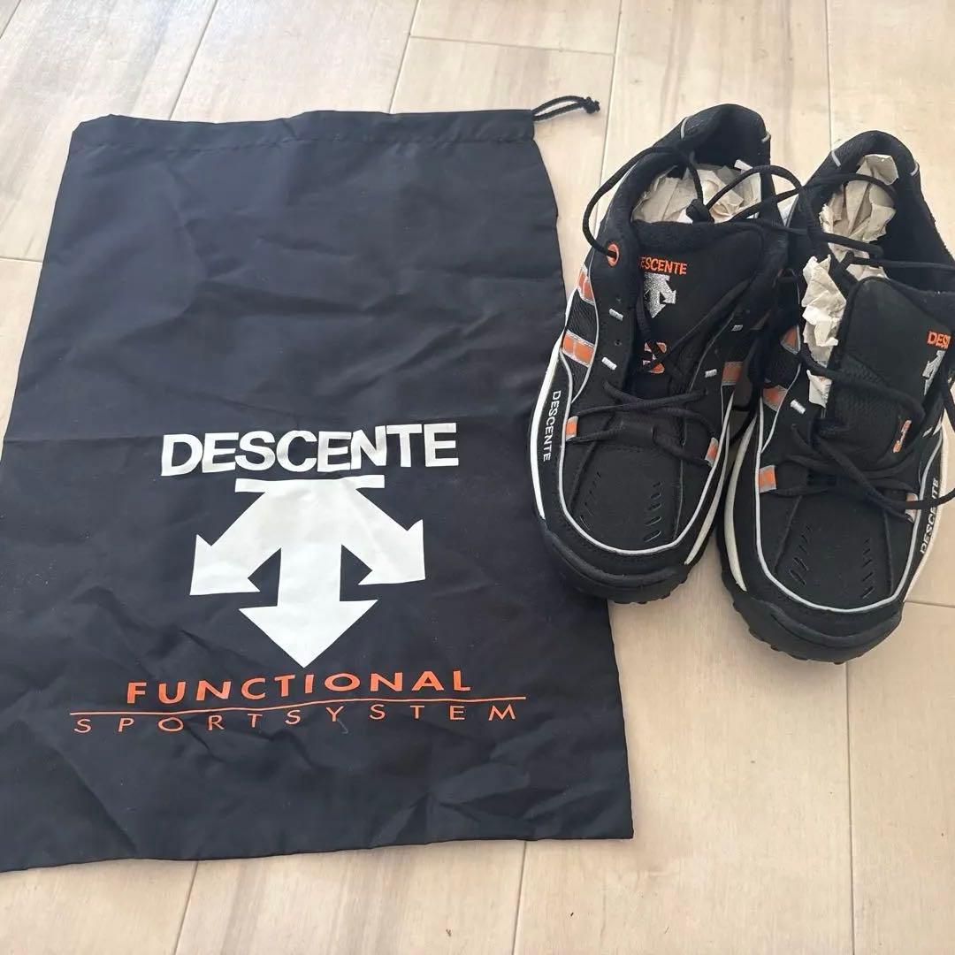 DESCENTE トレーニングシューズ ブラック/オレンジ 長嶋茂雄 - メルカリ