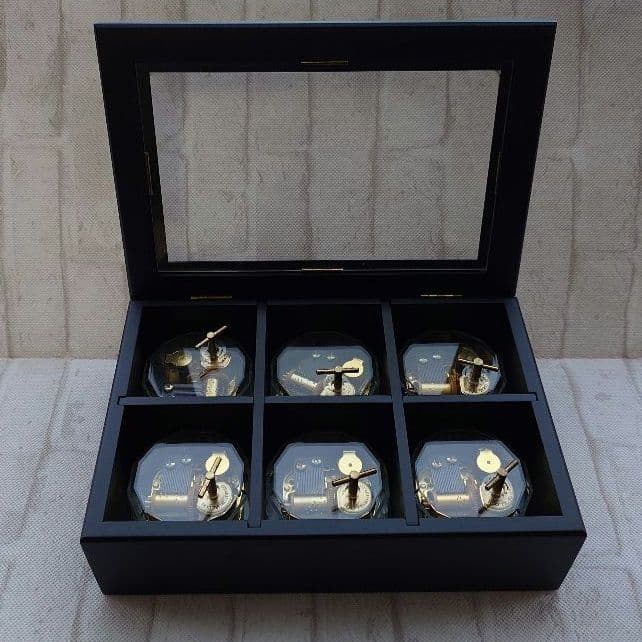 オルゴール 6個 木製収納ボックス付き - メルカリ