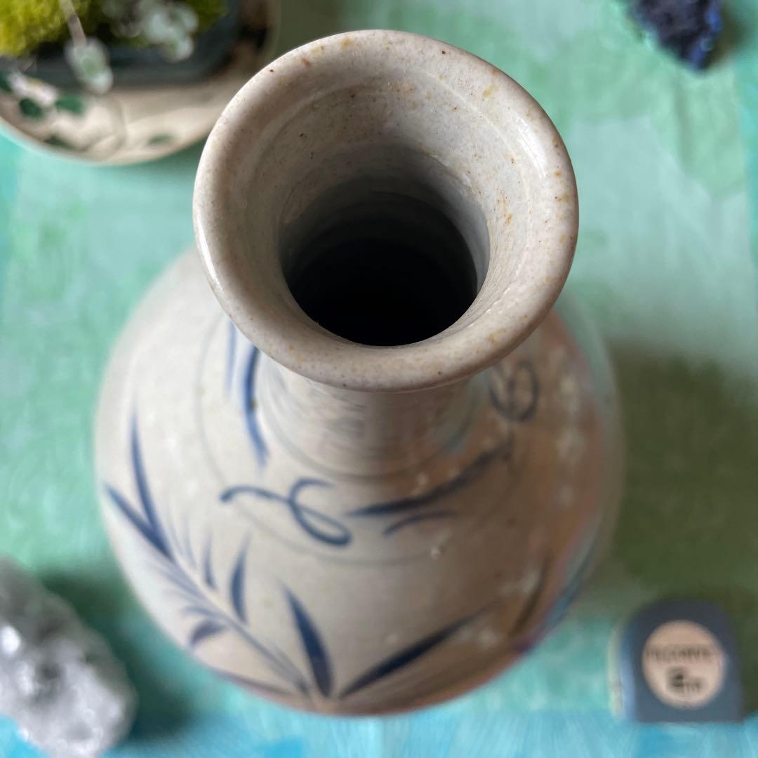 古伊万里 大徳利 花入 染付草文瓶 - メルカリ