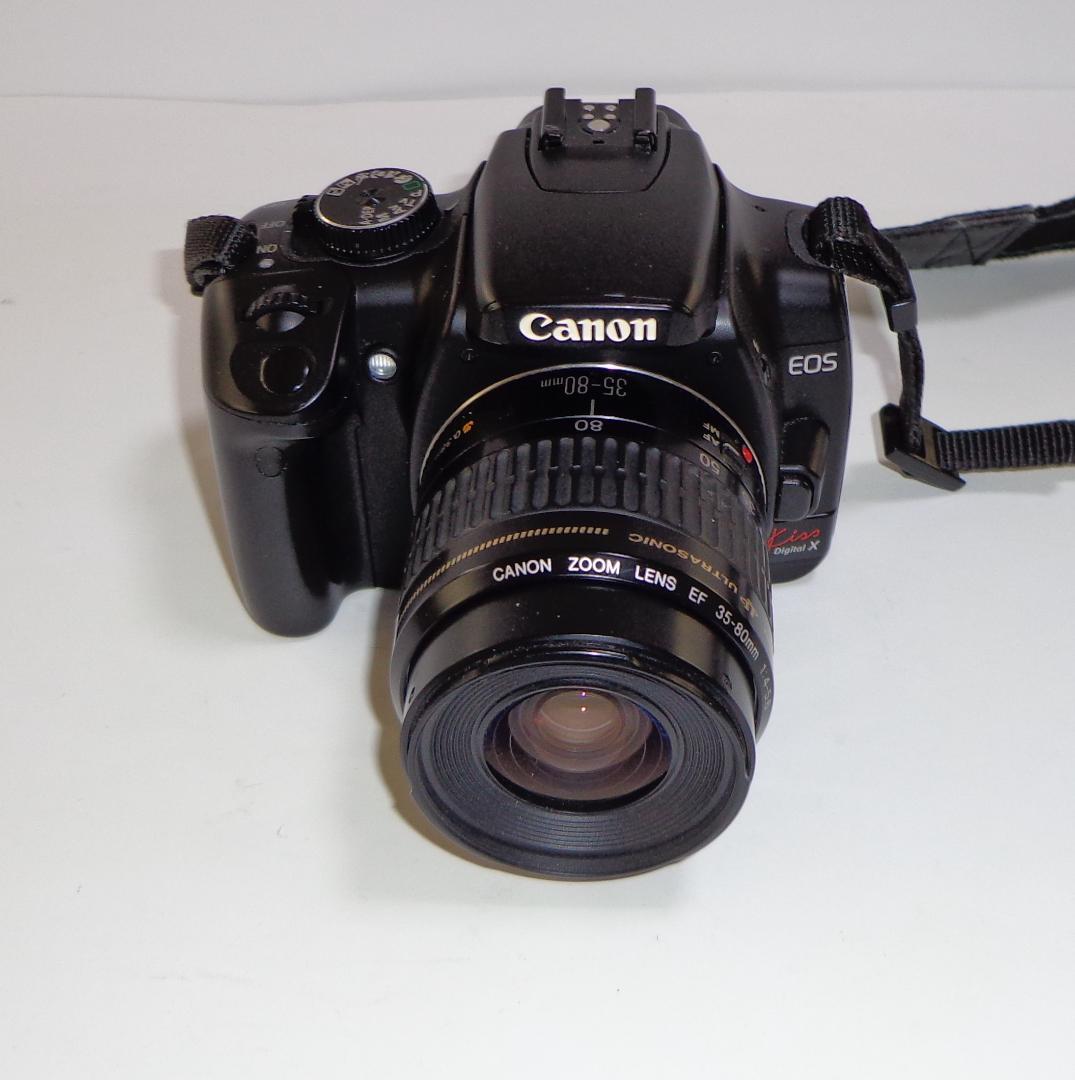 キャノン EOS KissデジタルX、キヤノンズームレンズ35-80mm - メルカリ