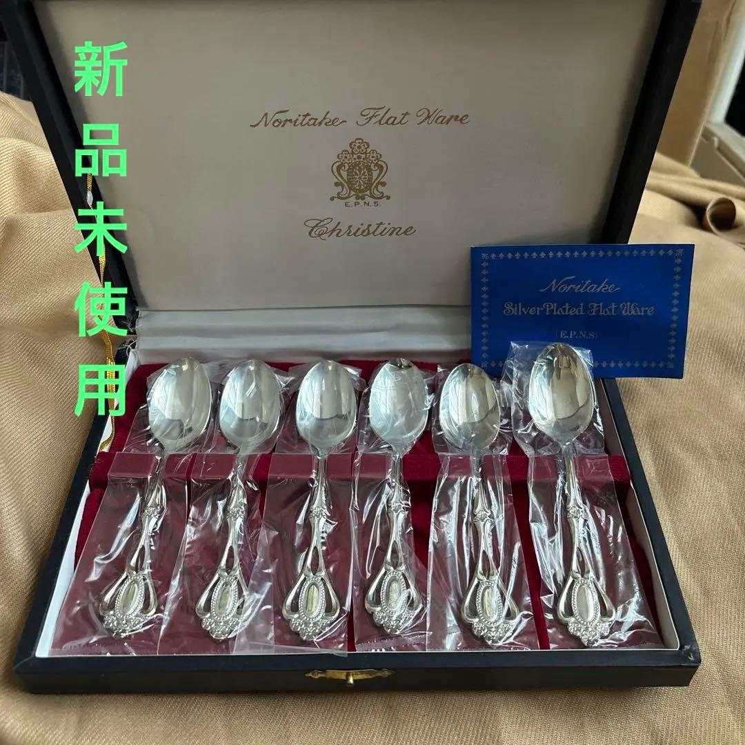 最終値下！ノリタケ シルバープレートスプーン6本セット新品未使用