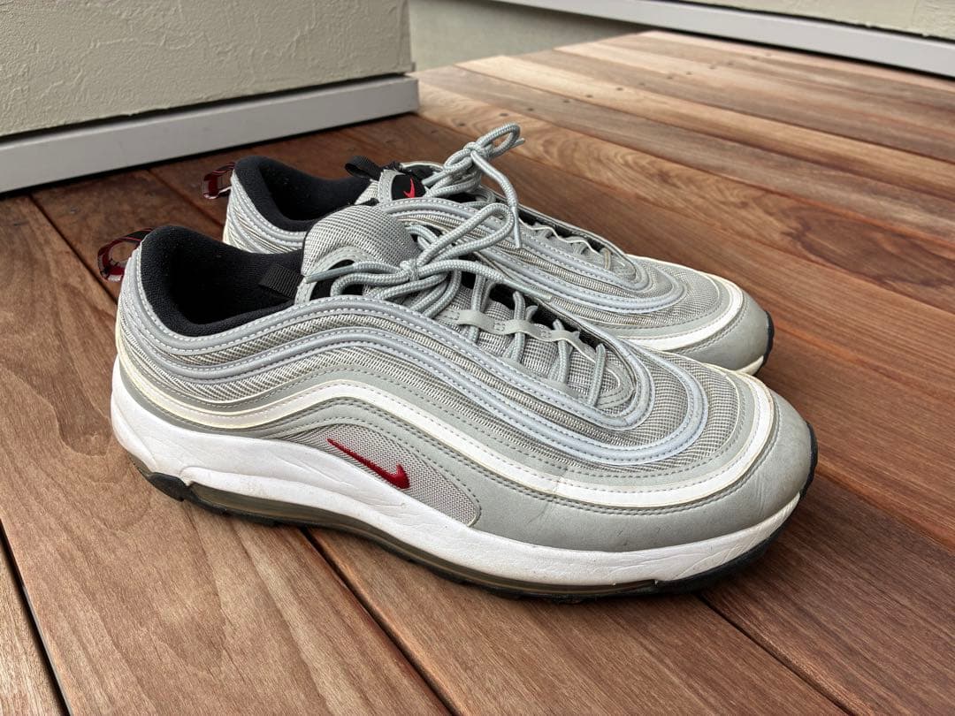 u*1様 Nike Air Max 97 グレー/ホワイト/レッド　ゴルフシュー ナイキエアマックス97G(ゴルフ)買いました！[癖になる履き心地] | Aleo