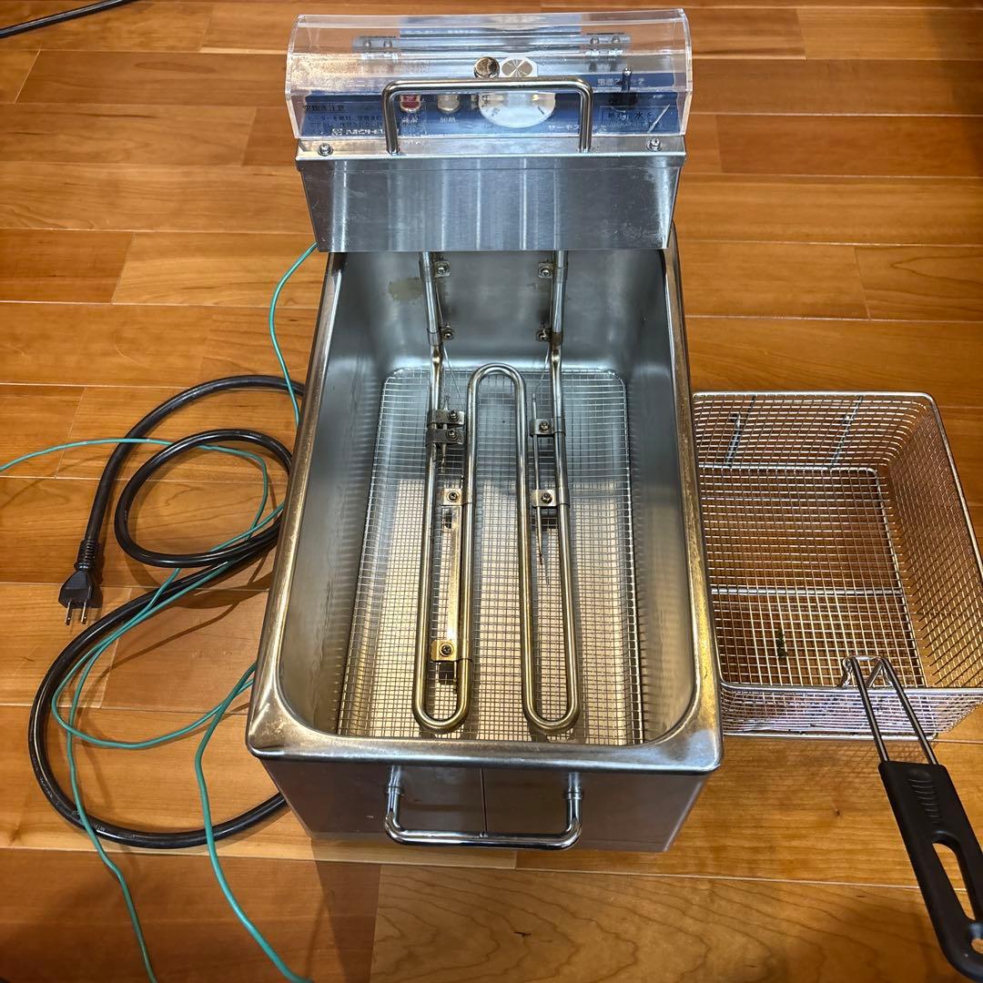 ニチワ　NICHIWA　電気ミニミニフライヤー　電気フライヤー　MMF-8 厨房機器,フライヤー | 電気ミニミニフライヤー MMF-8B （バスケット