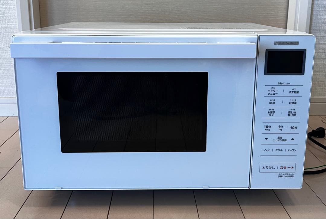 ヤマダセレクト オーブンレンジ YMW-WT18J1 電子レンジ　21年製 YAMADASELECT(ヤマダセレクト) YMW-WT18J1 ヤマダオリジナル フラット