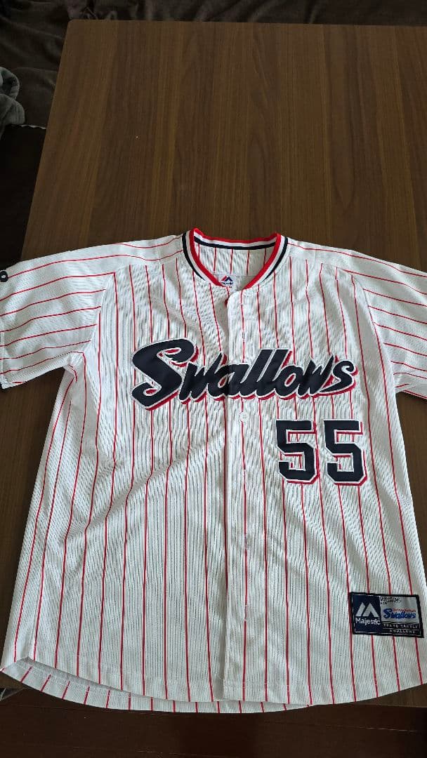 東京ヤクルトスワローズ 優勝ワッペン付きユニフォーム 村上宗隆M