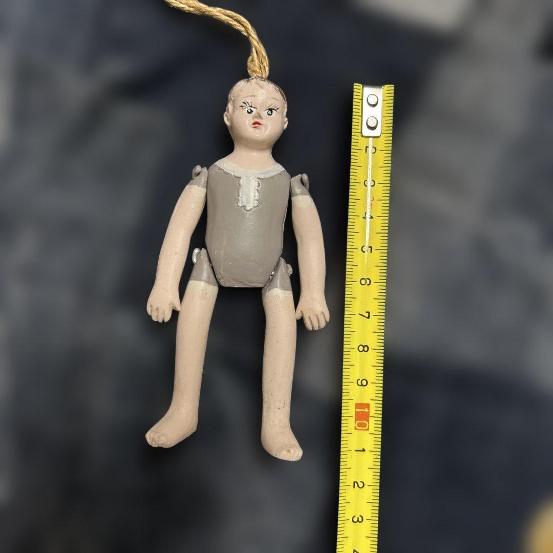 陶器製ハンドペイント人形 約12cm - メルカリ