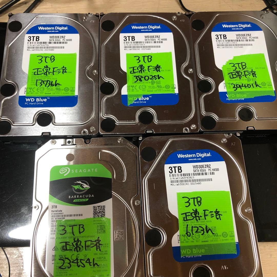 836 3TB HDD 3.5インチ 正常 5個 Seagate 3TB 3 5インチHDD SATA 64MB 7200rpm 正常良品｜Yahoo!フリマ