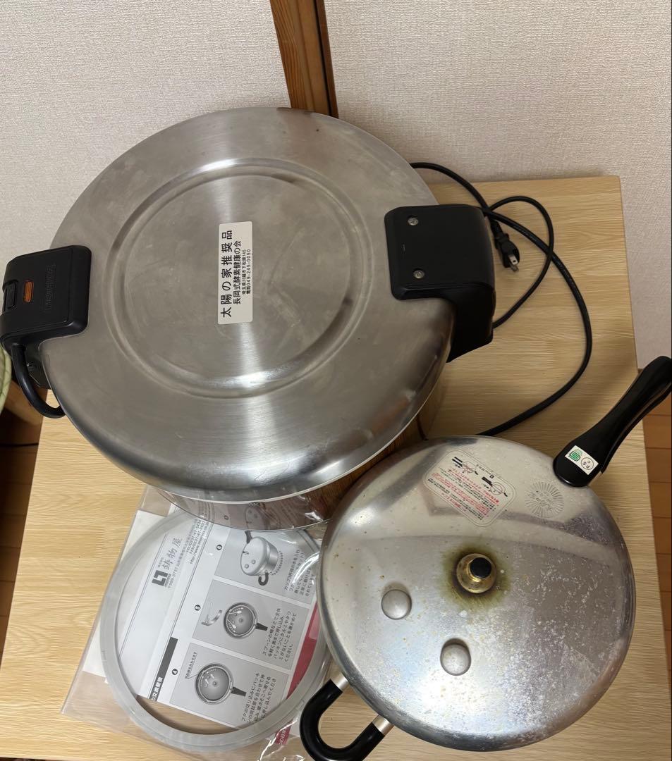 長岡式酵素玄米圧力鍋　保温ジャーセット太陽の家 太陽の家 長岡式酵素玄米専用圧力鍋 一升炊き - メルカリ