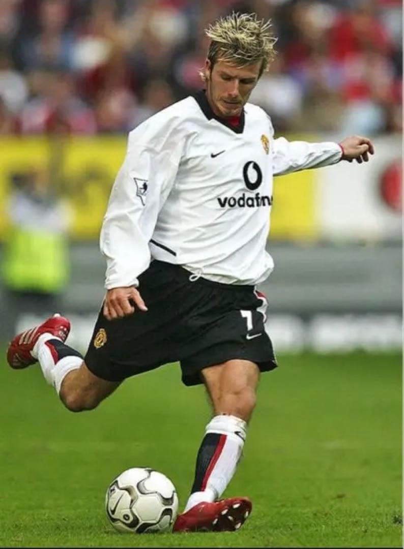 NIKE マンチェスター・ユナイテッド ユニフォーム 長袖　サイズL ベッカム NIKE マンチェスターユナイテッド 02/04 CLユニフォーム ホーム 長袖 7