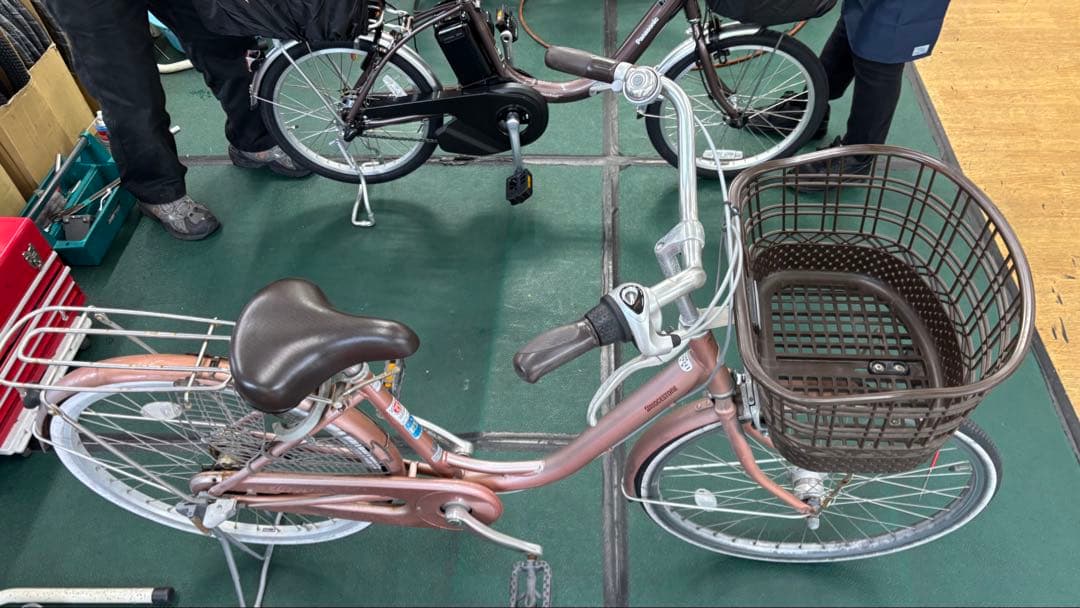 訳アリ ブリヂストン ママチャリ シティサイクル ピンク 24インチ 3段