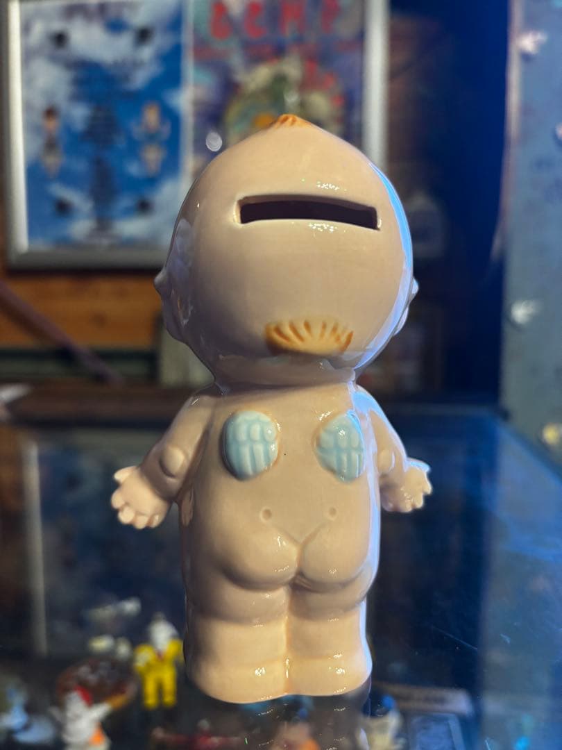 当時物 キューピー 貯金箱 昭和レトロ 美品 ヴィンテージ QPエンジェル