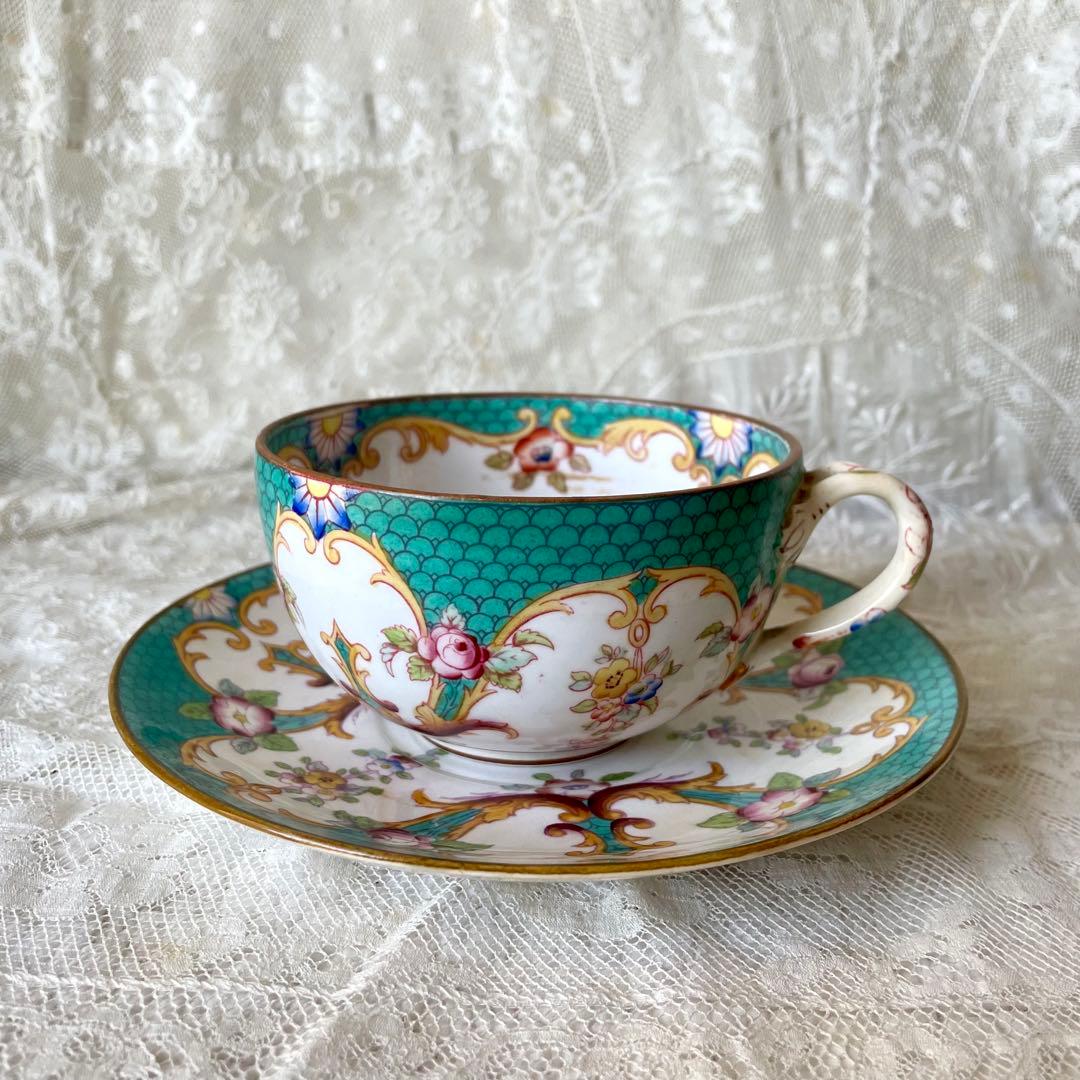 レア】サルグミンヌミントン ショコラカップ 緑 C&S フランス