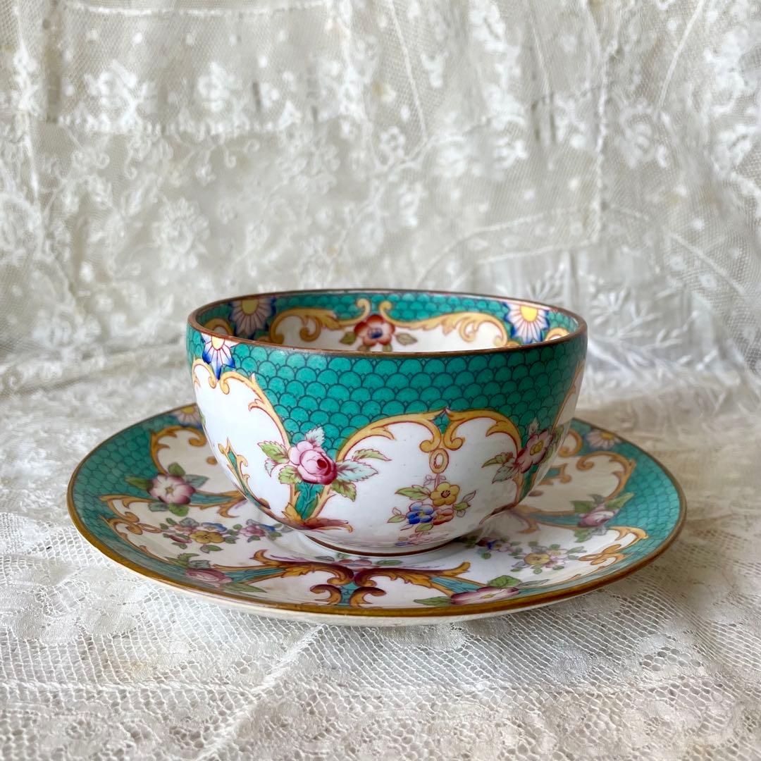 レア】サルグミンヌミントン ショコラカップ 緑 C&S フランス