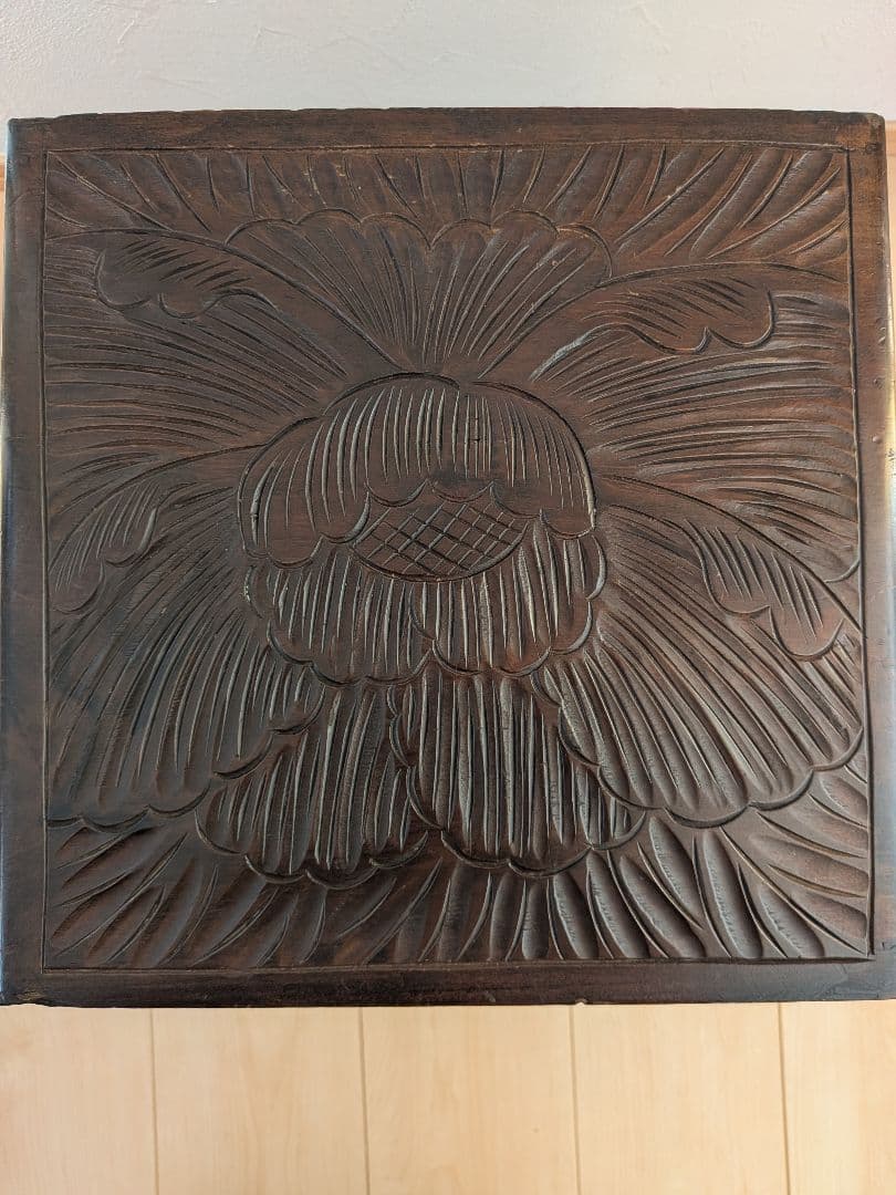 木製彫刻小物入れ 3引き出し 日光彫 軽井沢彫 伝統工芸 - メルカリ