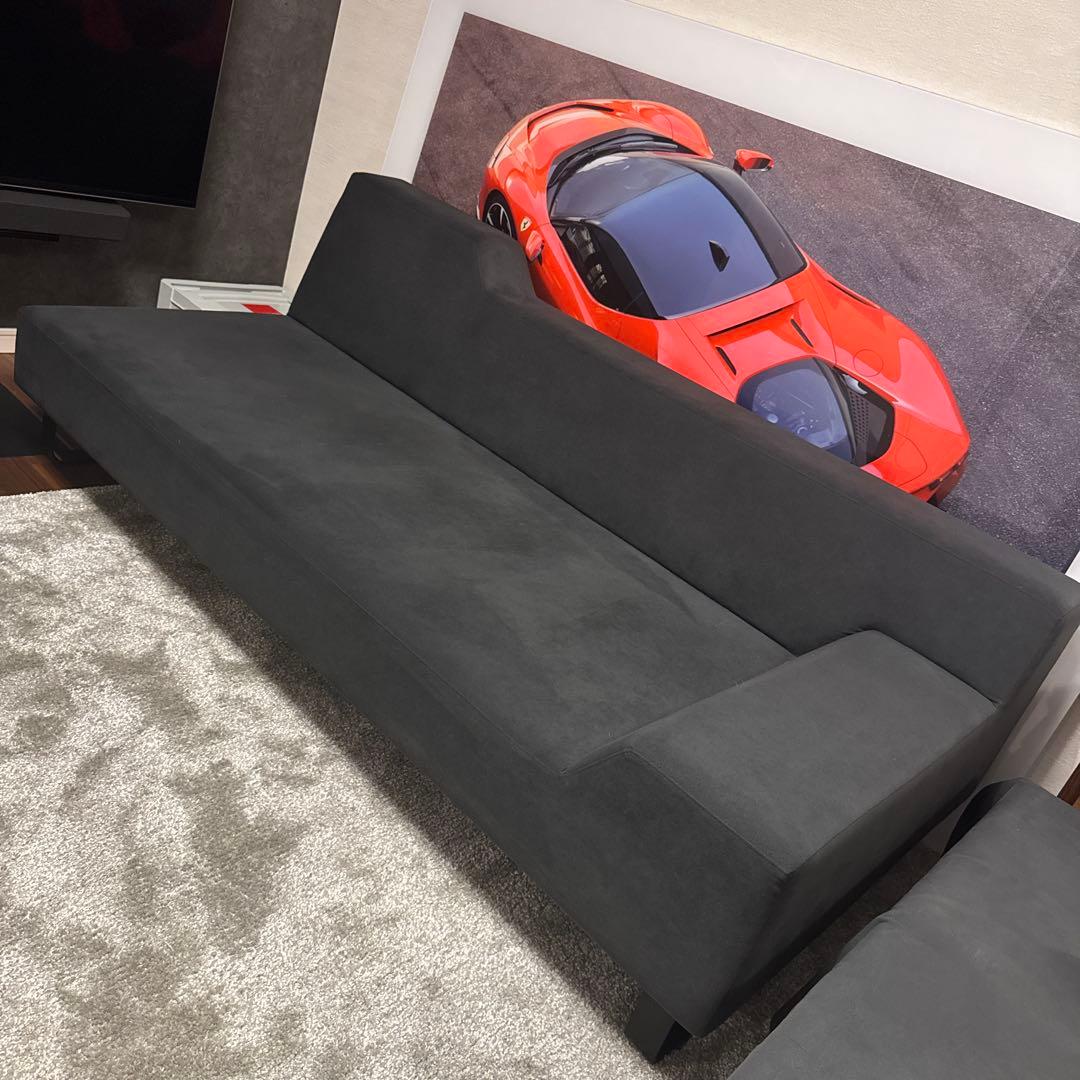 az403様 フランネルソファ チャコールグレー 2.5掛け用