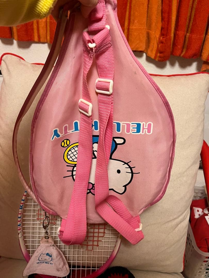 キティ レトロ Hello Kitty テニスラケット ケース付き - メルカリ